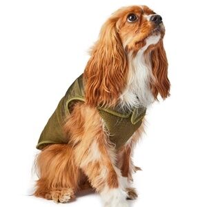 Hotel Doggy Micro fleece Vest Jacket in Olive Green and Navy Blue Size M